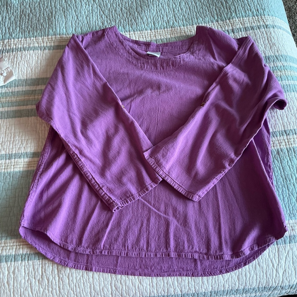 Vibrant Purple Long Sleeve Women's Tee
